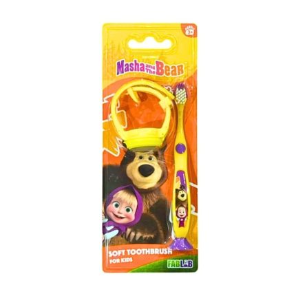 فاب لاب فرشة اسنان ماشا والدب للاطفال تعمل بالبطارية FabLab toothbrush for kids masha and tha bear with Toy