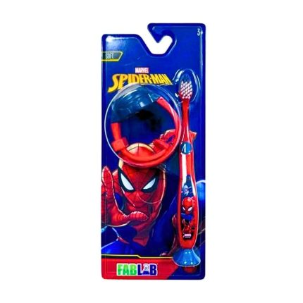 فاب لاب سبايدر مان فرشاة أسنان للأطفال مع لعبة FabLab Spider Man Kids Toothbrush with Toy