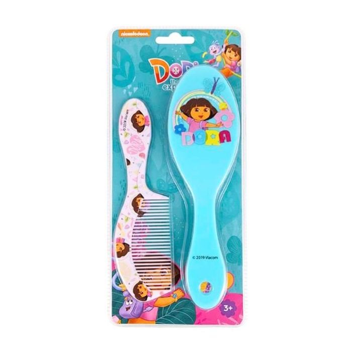 فاب لاب دورا فرشة شعر للاطفال مع مشط FabLab Dora hair brush for kids with Comb