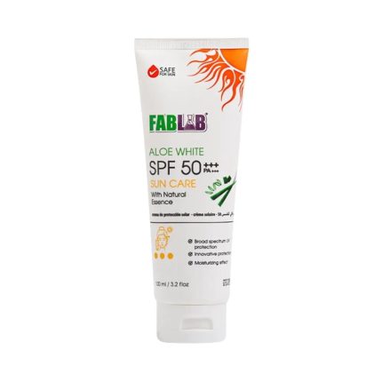 فاب لاب كريم واقي شمس بخلاصة الصبار 60 اس بي اف 100 مل FabLab sunscreen cream with aloe vera SPF 60 100ml