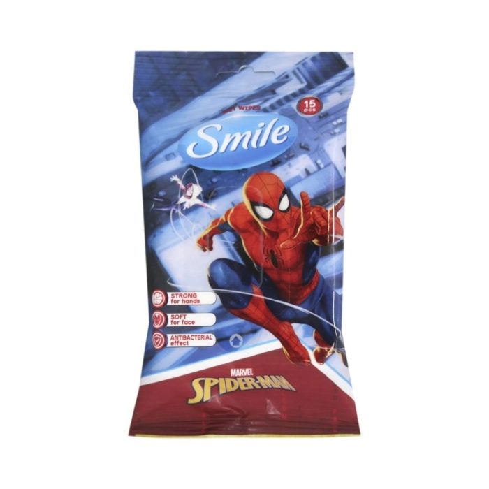 فاب لاب سبايدرمان مناديل مبللة للأطفال 15 منديل FabLab wet wipes spider-man 15pcs