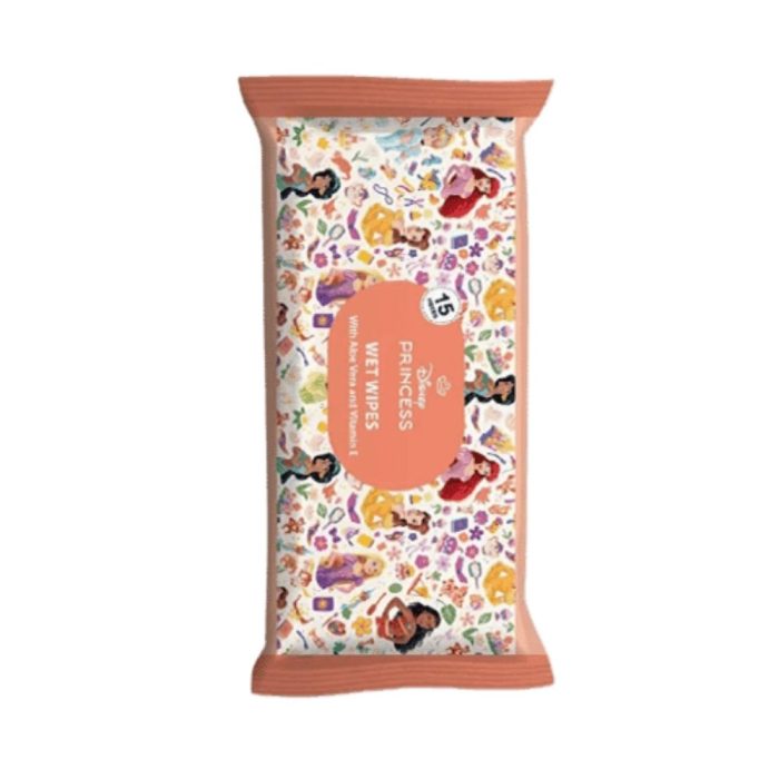 فاب لاب ديزني برينسس مناديل مبللة للأطفال 15 منديل FabLab wet wipes disnep princess 15pcs