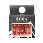 لوكا اظافر صناعية رقم 21 لصق ذاتي اوفال شايب احمر Luca Artificial Nails No 21 Self-Adhesive Oval Shape red