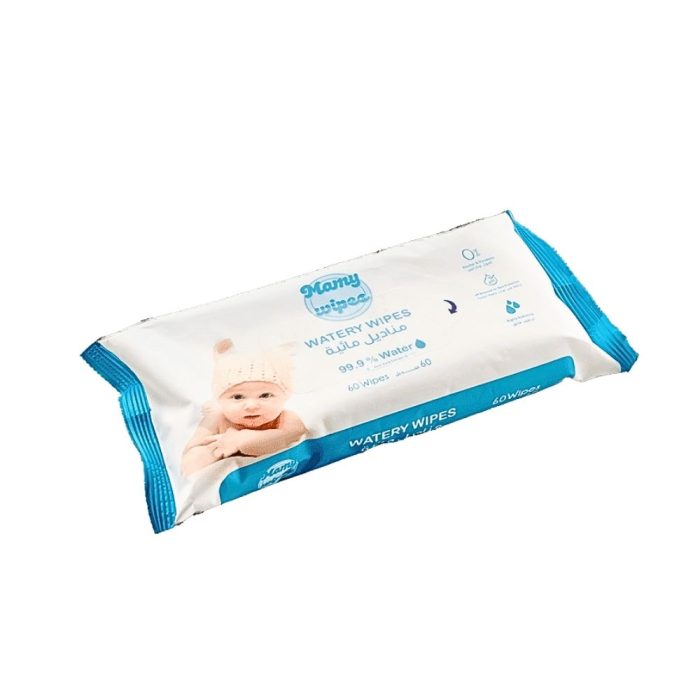 مامي مناديل مبللة للاطفال 99.9% عدد 60 منديل Mamy Wipes Baby Wipes 99.9% 60 wipes