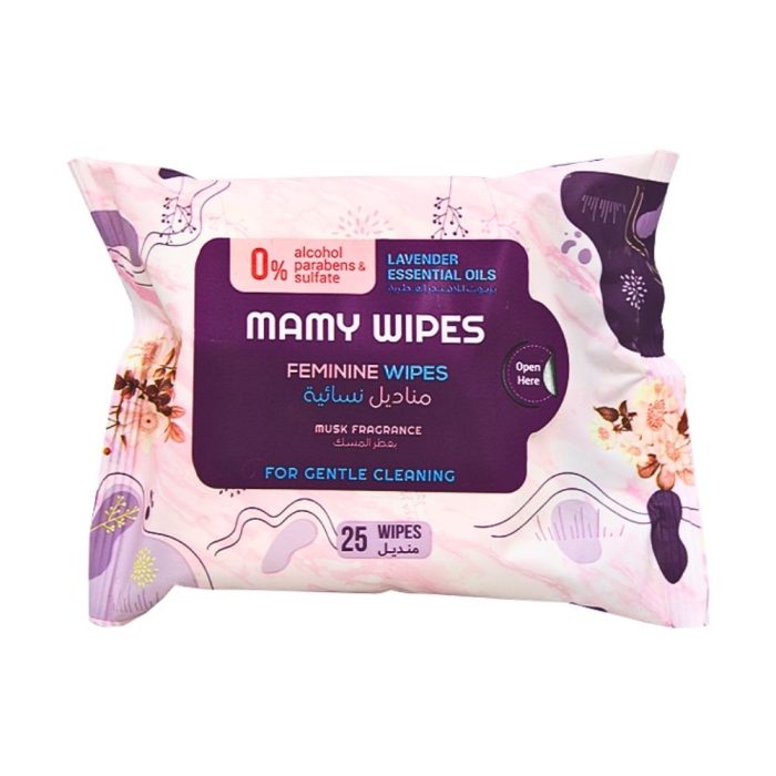 مامي وايبس مناديل نسائية بعطر المسك 25 منديل