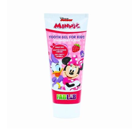 فاب لاب ميني ماوس جل اسنان للأطفال بنكهة الفراولة 75 مل FabLab Mini Mouse Tooth Gel for Kids Strawberry Flavor 75ml