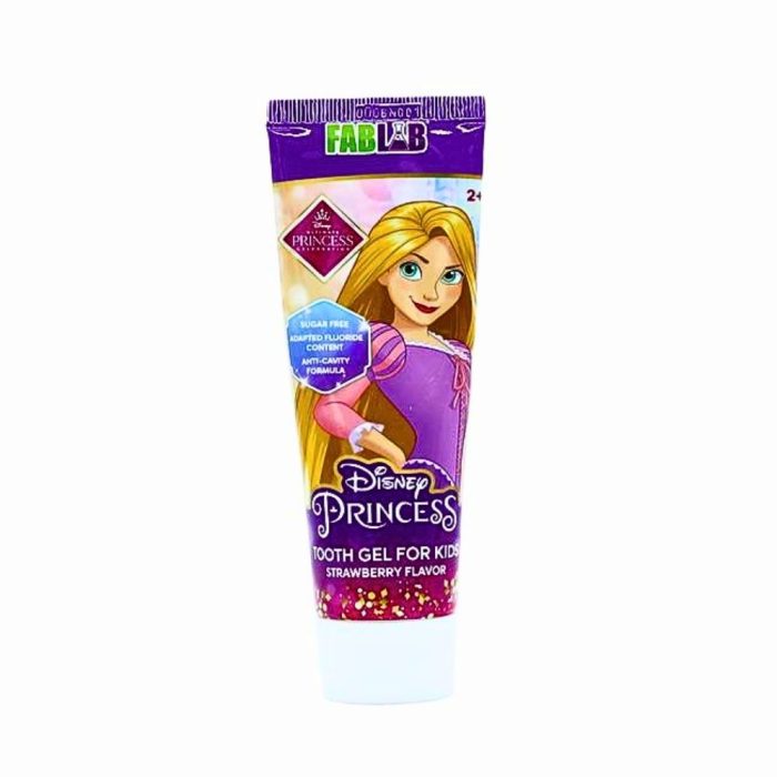 فاب لاب ديزني برينسس جل اسنان للأطفال بنكهة الفراولة 75 مل FabLab Disney Princess Tooth Gel for Kids Strawberry Flavor 75ml