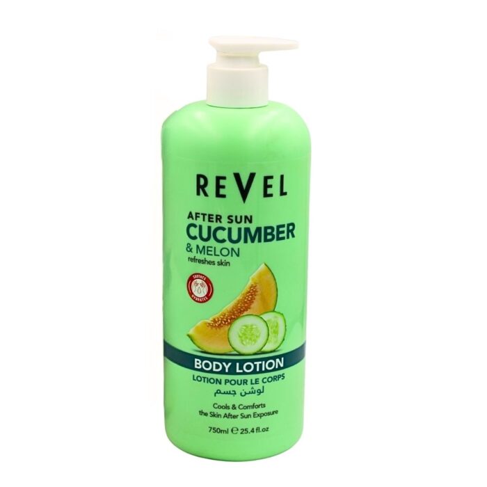 ريفيل لوشن الجسم بالخيار والشمام 750 مل Revel Body Lotion with Cucumber and Melon 750ml
